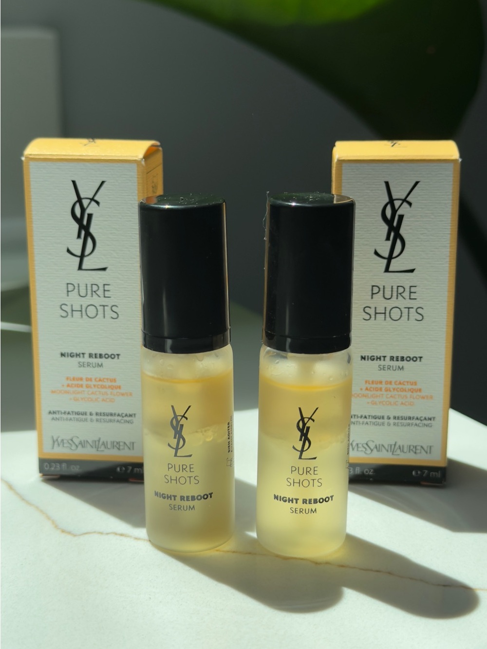 Yves Saint Laurent Pure Shots Night Reboot Serum - 7ml - Bundle of 2